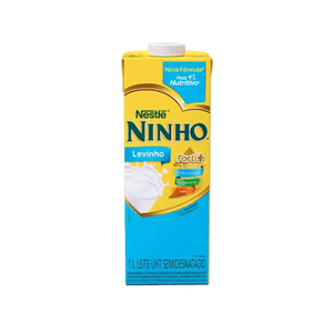 Leite Líquido UHT Nestlé Ninho Levinho Forti+ Semidesnatado Caixa 1L