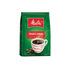 Café Torrado e Moído Tradicional Melitta Embalagem 250g