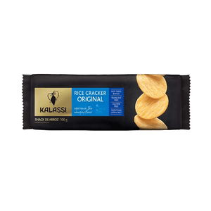 Biscoito Snack de Arroz KALASSI Sabor Original Embalagem 100g