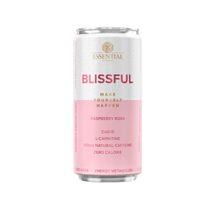 Bebida Gaseificada Essential Nutrition Blissful Raspberry Rose CoQ 10 + L Carnitina + Cafeína Lata 269ml