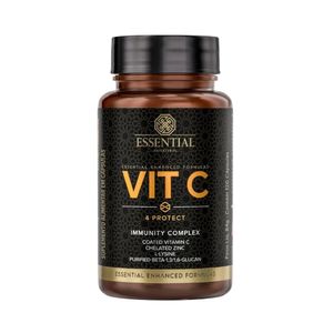 Suplemento Alimentar Essential Nutrition Vit C 4 Protect Contém 120 Cápsulas