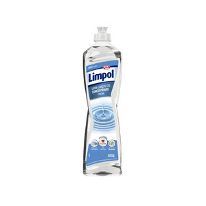 Detergente Lava Louças em Gel Limpol Cristal Embalagem 400ml