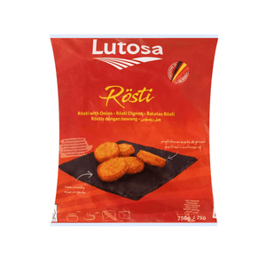 Batata Belga Rösti Lutosa Temperada Embalagem 750g