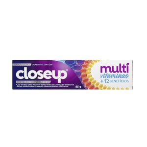 Creme Dental CLOSEUP Multi Vitaminas E Beneficio Fresh Embalagem 85g