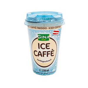 Café Gelado Gina Sabor Baunilha Copo 230ml