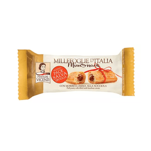 Mini Snack De Massa Folhada Vicenzi Com Creme de Avelã Embalagem 25g