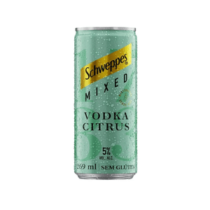 Bebida Mista Vodka & Citrus Schweppes Lata 269ml