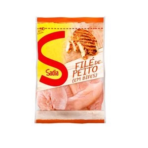 Filé de Peito de Frango Congelado SADIA Zip em Bifes Pacote 1kg