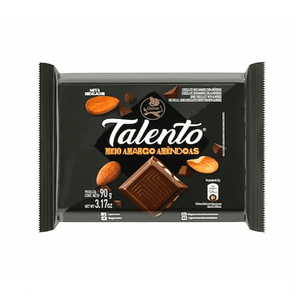 Chocolate Talento Meio Amargo Embalagem 85g