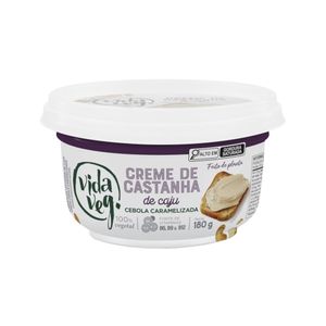 Creme de Castanha de Caju Vida Veg Sabor Cebola Caramelizada Pote 180g