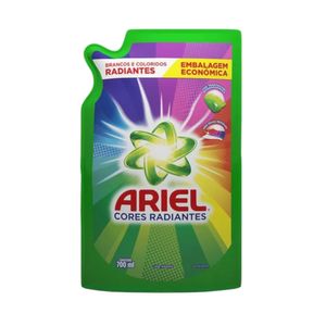 Lava Roupas Líquido Brancos Impecáveis e Cores Radiantes ARIEL Clássico Embalagem 700ml