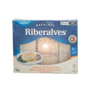 Lombo de Bacalhau RIBERALVES Dessalgado Congelado Caixa 1kg