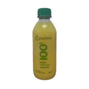 Suco Integral Paulista Sabor Laranja Garrafa 280ml