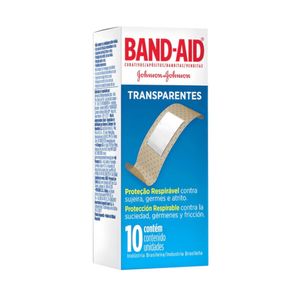 Curativo Band-Aid Transparente Contém 10 Unidades