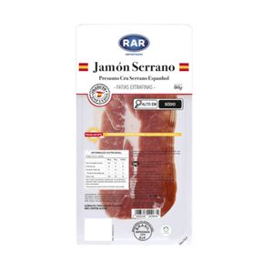 Presunto RAR Jamon Serrano Fatiado Embalagem 80g