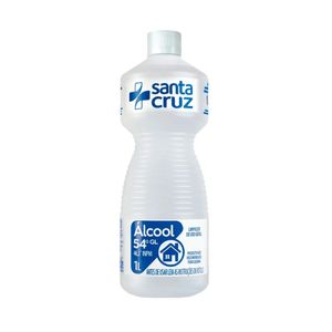 Alcool Santa Cruz 54ºGL 46,3º INPM Embalagem 1L