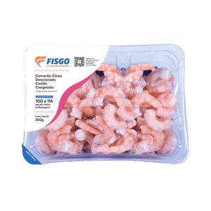 Camarão Cinza Descascado 100/114 Fisgo Cozido Congelado 350g
