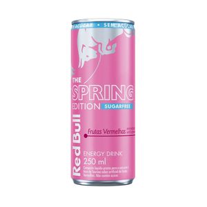Energético Red Bull The Spring Edition sem Açúcar Frutas Vermelhas Lata 250ml