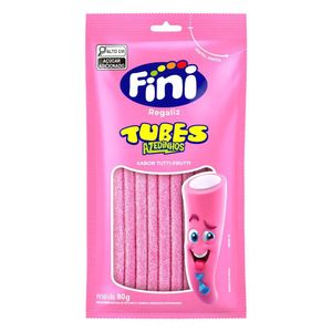 Regaliz Fini Tubes Azedinho Tutti Frutti 80g