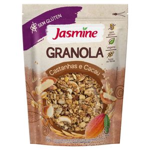 Granola Integral Castanhas e Cacau sem Glúten Jasmine 250g