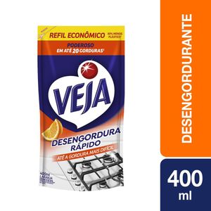 Desengordurante Veja Laranja 400ml Refil Econômico