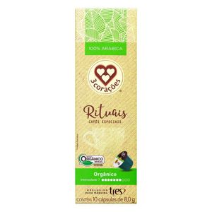 Capsula de Café Espresso Rituais Orgânico 3 Corações 10 unid