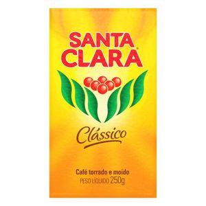 Café Torrado e Moído a Vácuo Clássico Santa Clara Pacote 250g