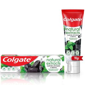 Creme Dental Colgate Natural Extracts Carvão Ativado e Menta 90g
