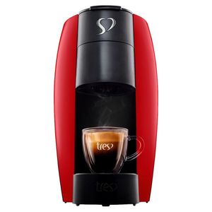 Cafeteira Espresso e Multibebidas Tres Lov 110v Vermelha 3 Corações