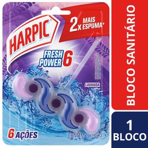 Bloco Sanitário Harpic Fresh Power 6 Lavanda