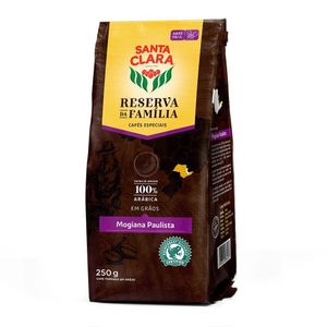 Café Torrado em Grãos Santa Clara Reserva da Familia Mogiana Paulista 250g