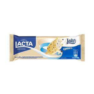 Picolé Laka Chocolate Branco e Oreo Lacta 68g
