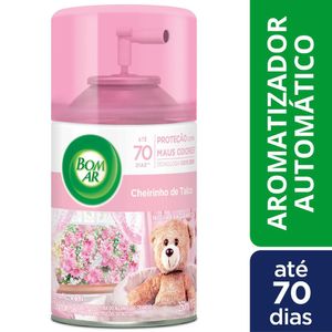 Aromatizador de Ambiente Bom Ar Automático Aerossol Freshmatic Cheirinho de Talco Refil 250ml