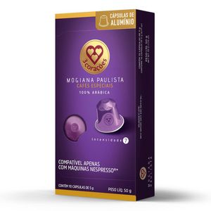 Capsula de Café Mogiana Paulista Compativel com Nespresso 3 Corações 10 unid