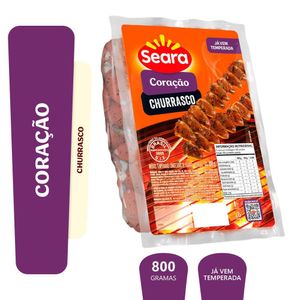 Coração temperado churrasco Seara 800g