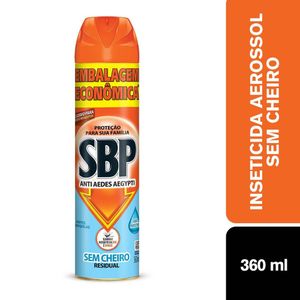 SBP Aerossol Anti Aedes Aegypti Sem Cheiro 360ml Embalagem Econômica