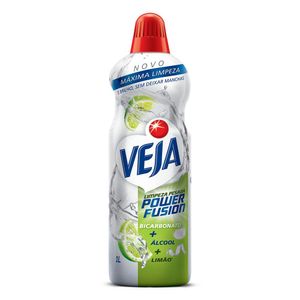 Veja Limpeza Pesada Power Fusion Limão Limpador de Pisos 1L