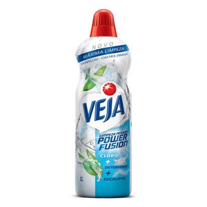 Veja Limpeza Pesada Power Fusion com Cloro Desinfetante e Limpador  1L