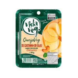 Queijo Vida Veg Castanha de Caju sabor Provolone Embalagem 150g