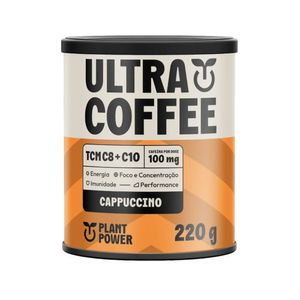 Suplemento Ultracoffee Plant Power Sabor Cappuccino Pote 220g