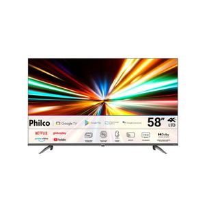 Smart TV PHILCO 58" LED 4K Google TV HDR10 Dolby Áudio Bivolt